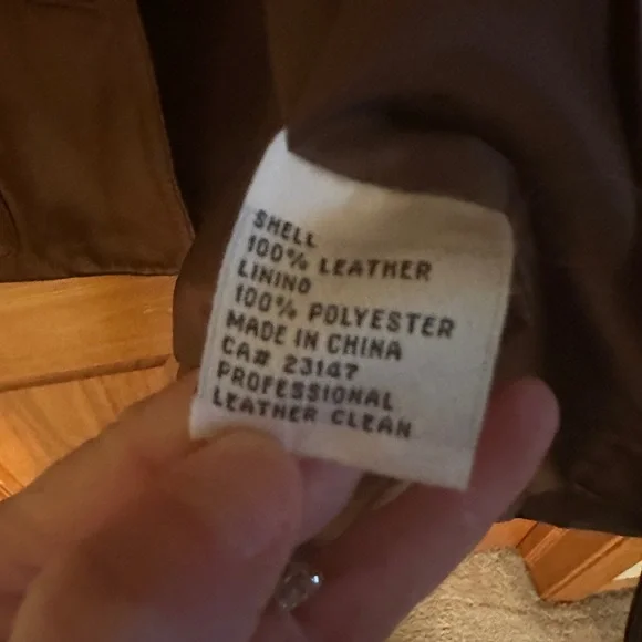 Talbots Brown Leather Jacket - Picture 6 of 9